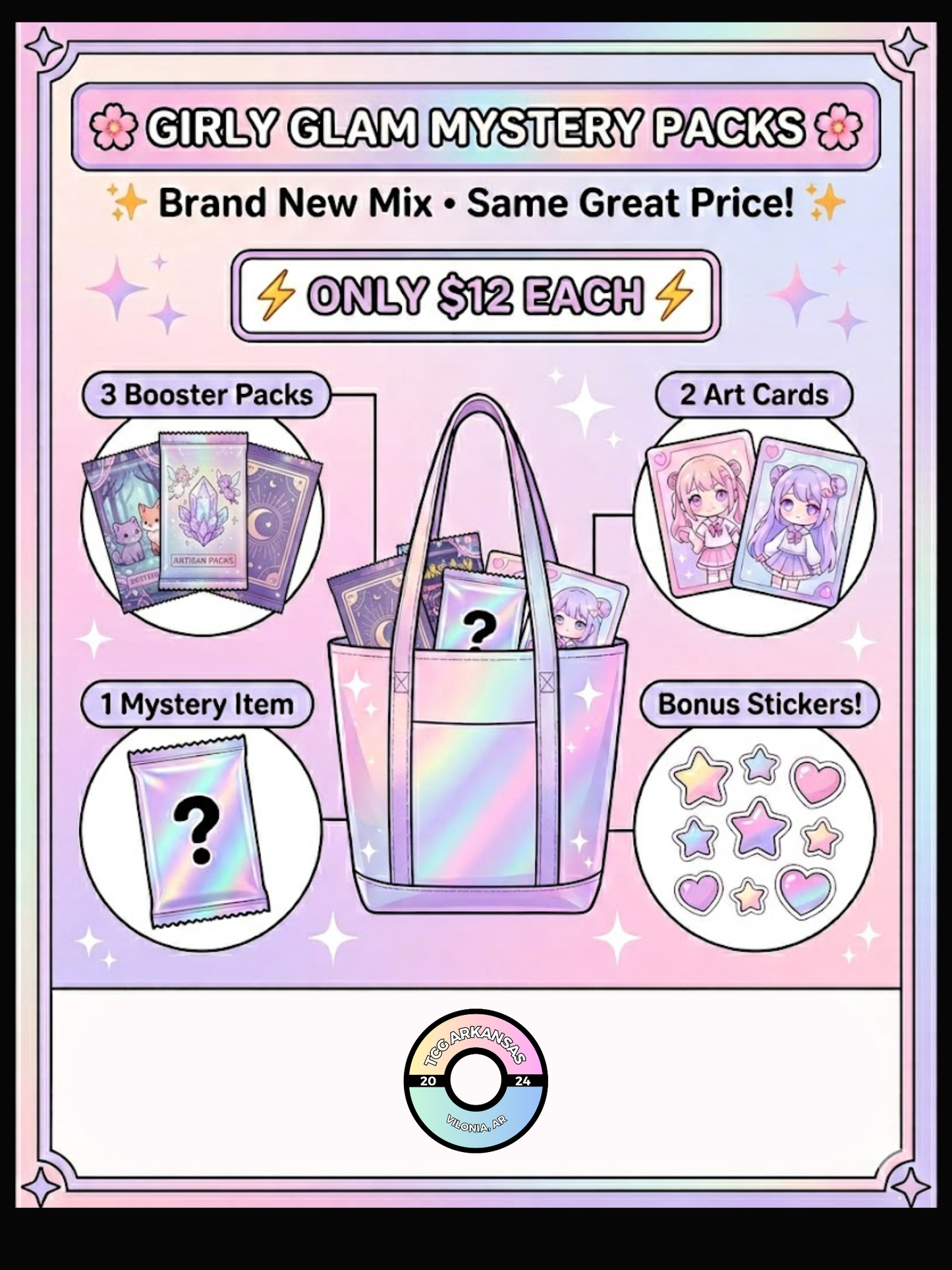 TCG Arkansa’s Glam Packs